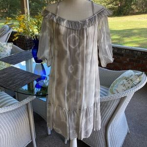 Baci Tie Dye Off Shoulder Dress from Italy